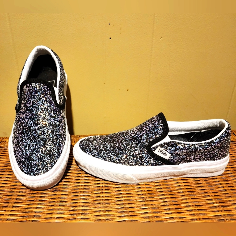 Vans Slip On - Shiny Party sz 6.5M *like new*
